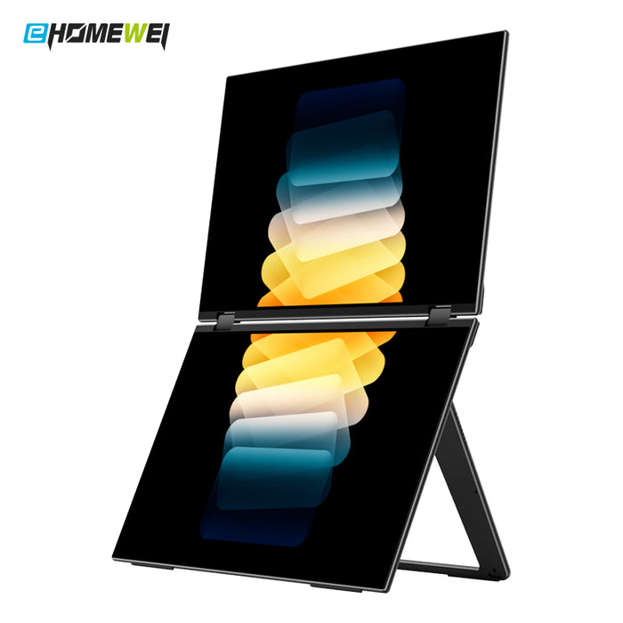 EHOMEWEI Dual Screen Portable Monitor Drive-free FHD 15.6“ For Laptop